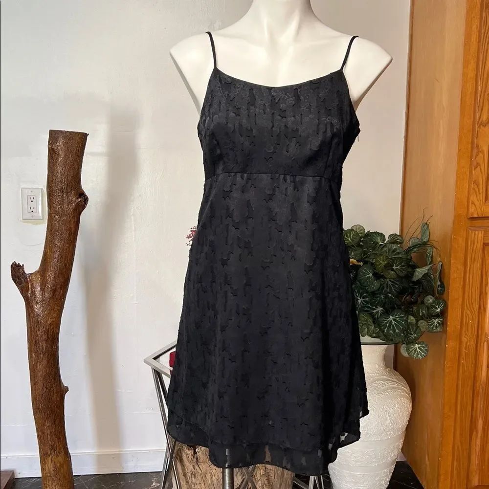 Elegant Black Spaghetti Strap Dress